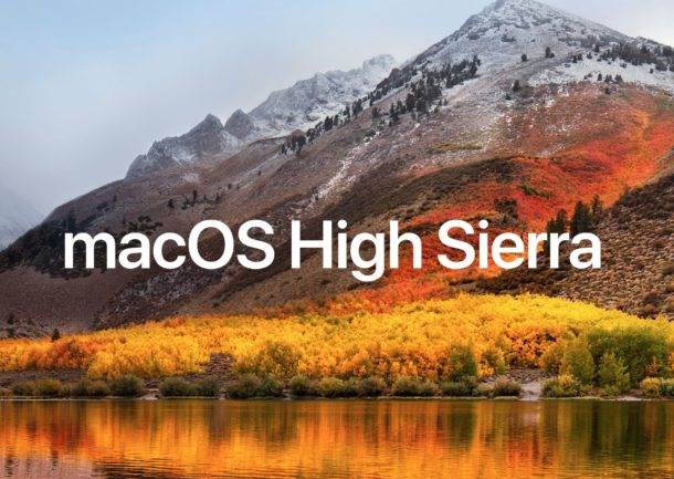 MacOS High Sierra Feature Updates