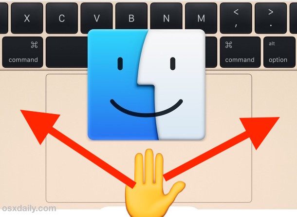 keyboard shortcut for mac trackpad