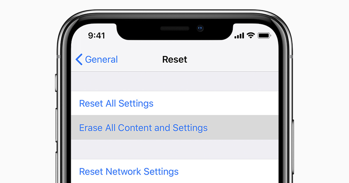 Restoring an iPhone from iCloud