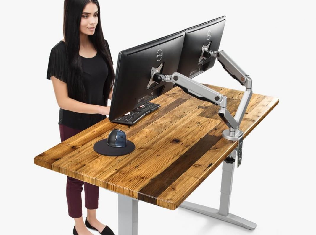 UPLIFT Reclaimed Wood Desk vs. Autonomous Smart Desk 3 *