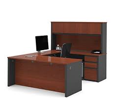 Top 7 U-Shaped Office Desks to Completely Transform Your Office -U-Shaped Workstation from Bestar Prestige+