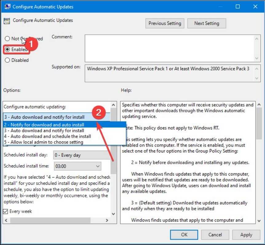 Disable automatic updates in Windows 10.