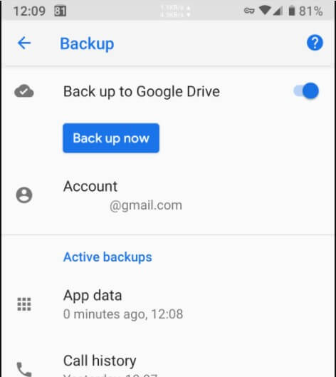 Android app backup: how to proceed manually