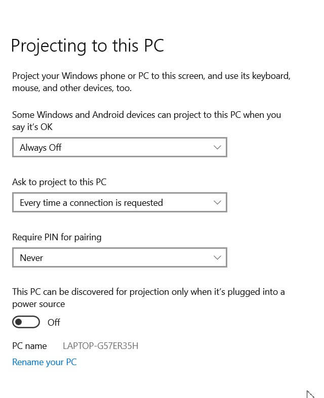 How to Project Windows 10 Screen to Other Devices