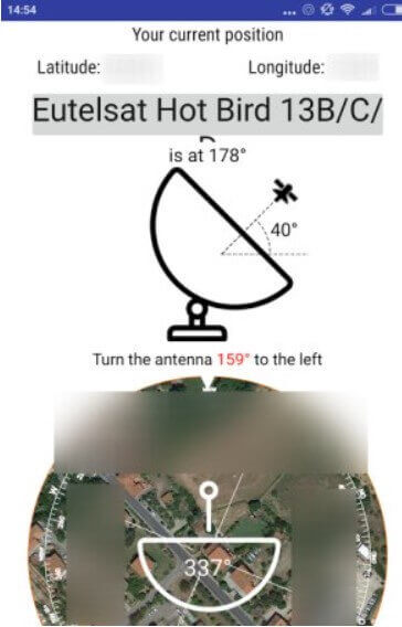 How to point the dish with Android - Image 4