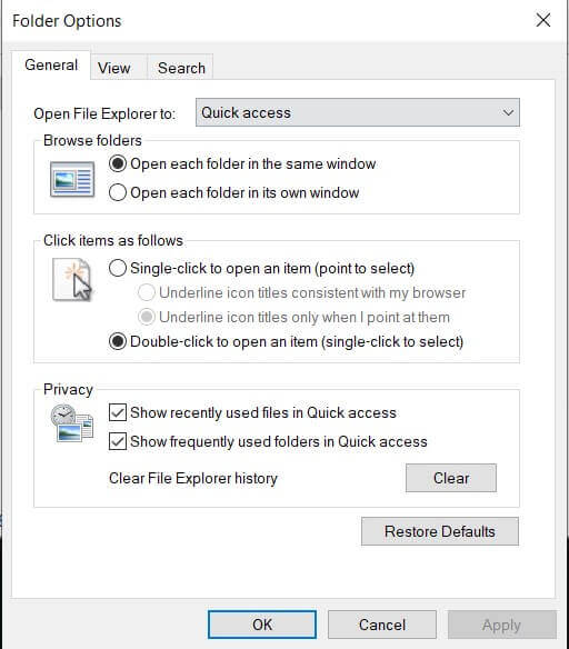 Recent files and Windows 10: how to clear the list - Image 2
