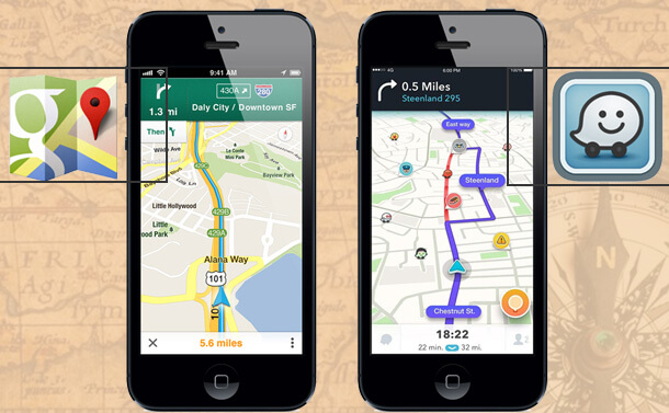 Google Maps Waze comparison: differences between the two navigators