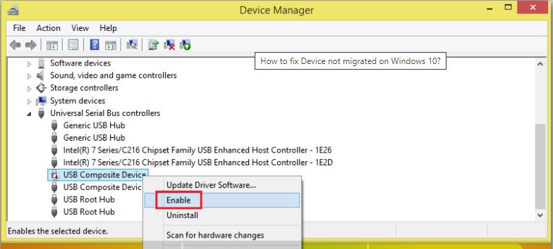 Disable & Enable the Concerned Driver - Step 4