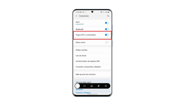 How to activate NFC on your Android mobile step2
