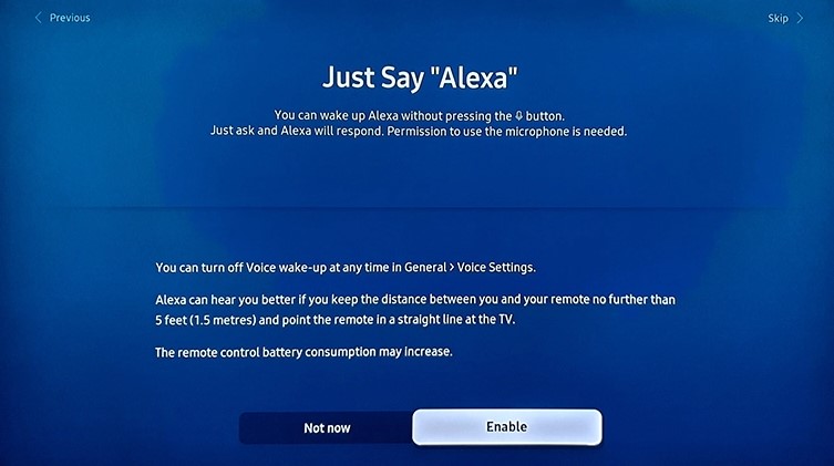 How to connect Samsung Smart TV with Alexa Built in