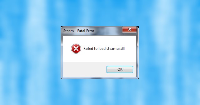 Failed To Load Steamui.dll