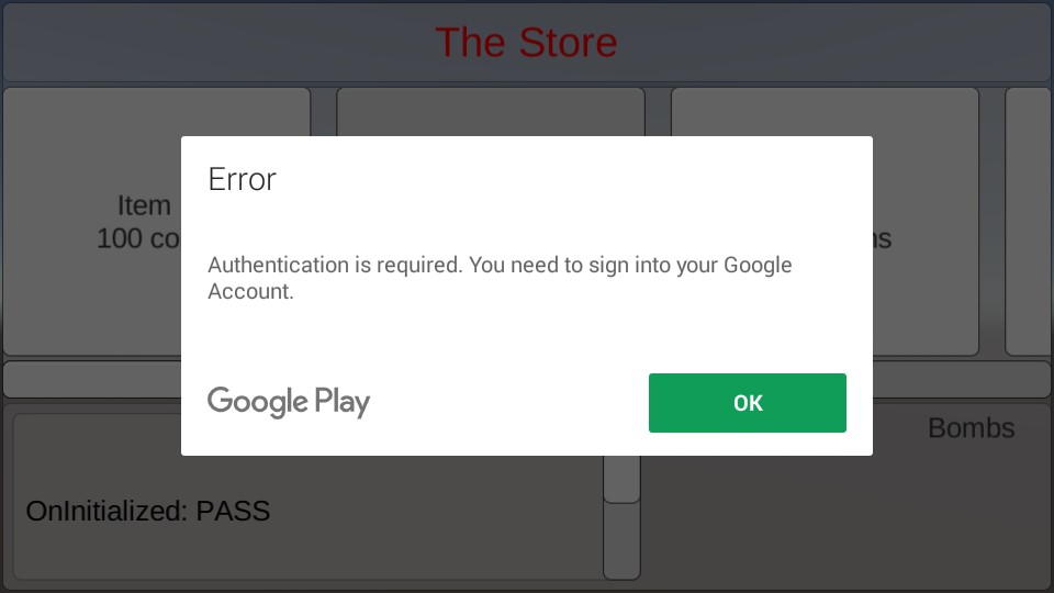 Disable the option of authentication to purchase