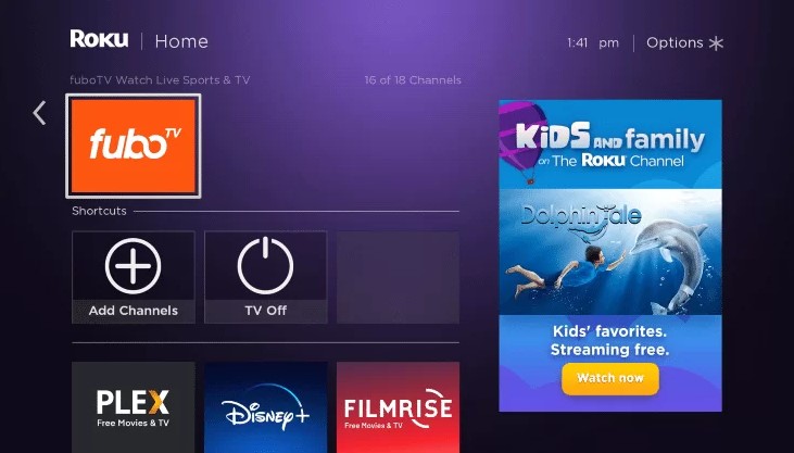 Downloading FuboTV content on your Roku