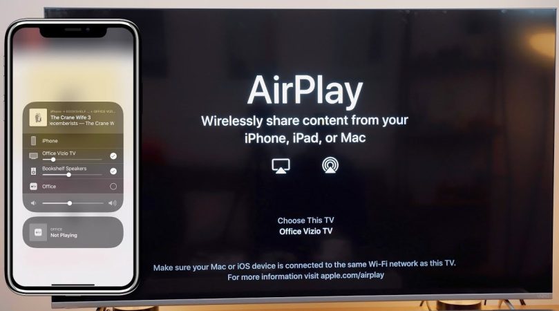 Vizio Airplay on iPhone