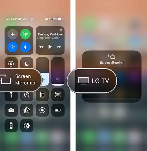 Screen Share iPhone to LG TV