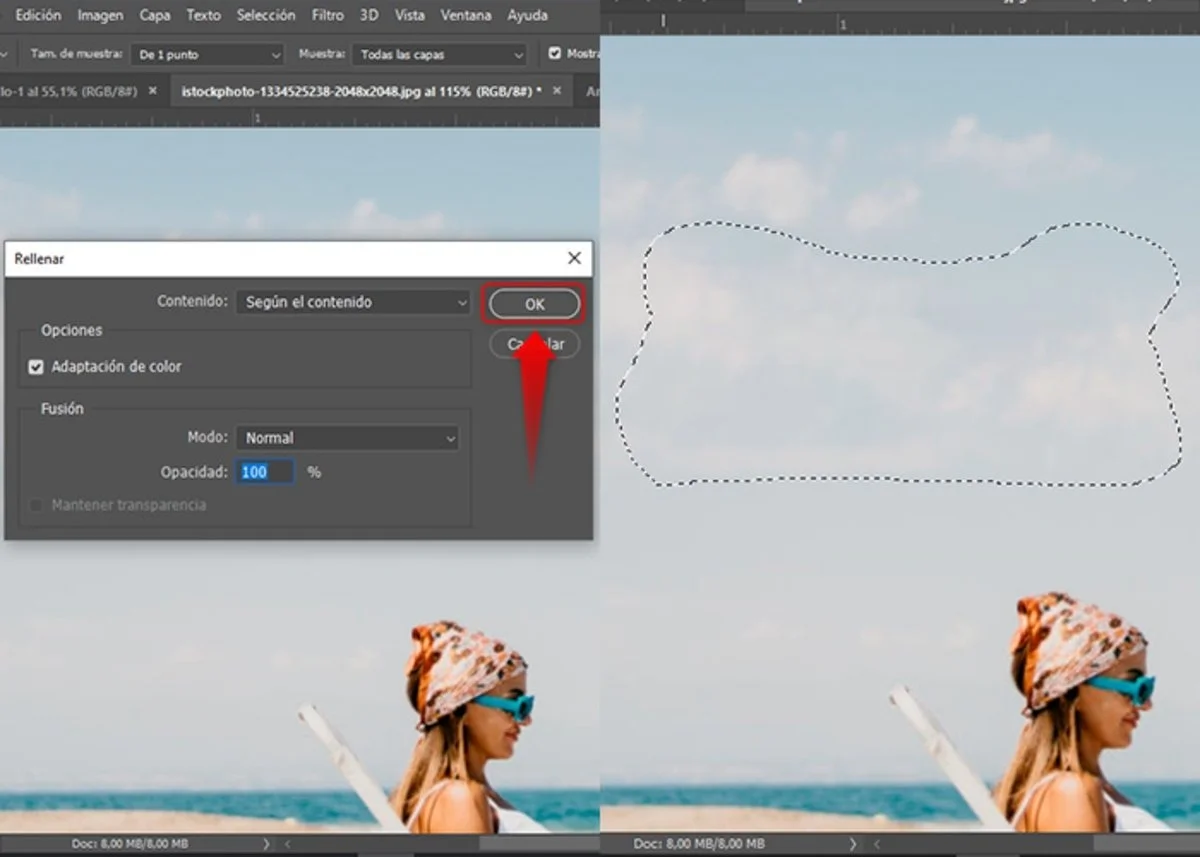 How to remove watermark in photoshop