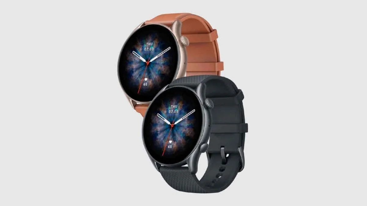 The Amazfit GTR 3 Pro is the most advanced version, with a large AMOLED screen.