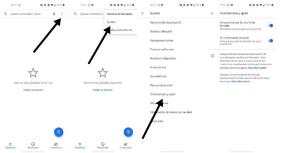 Enable caller ID and filter in Google Phone
