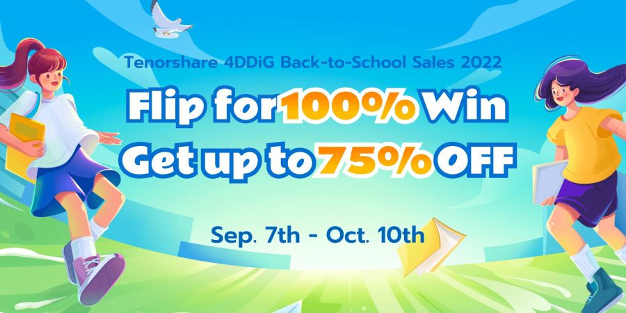 Some Surprises with Tenorshare 4DDiG Back to School Sales