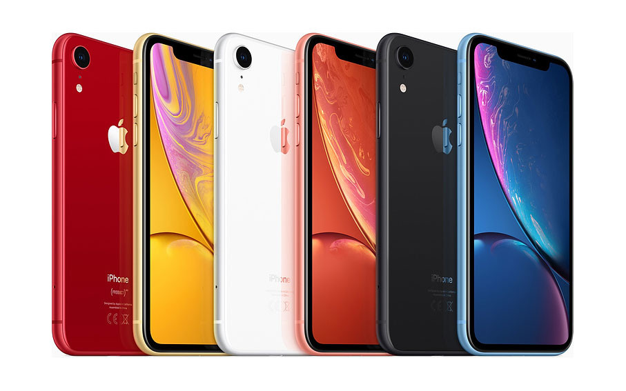 iPhone XR 6.1 inch LCD screen, Dual SIM support and a single sensor on the back
