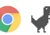 How to play the dinosaur game in Chrome even if you are online