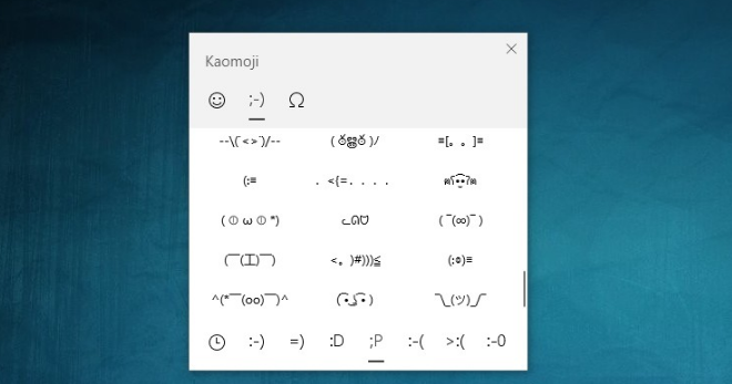 Keyboard of emojis and kaomojis