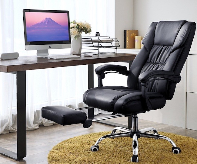 How should the design of an office chair be