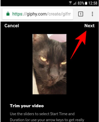 Create a GIF with your mobile browser 2