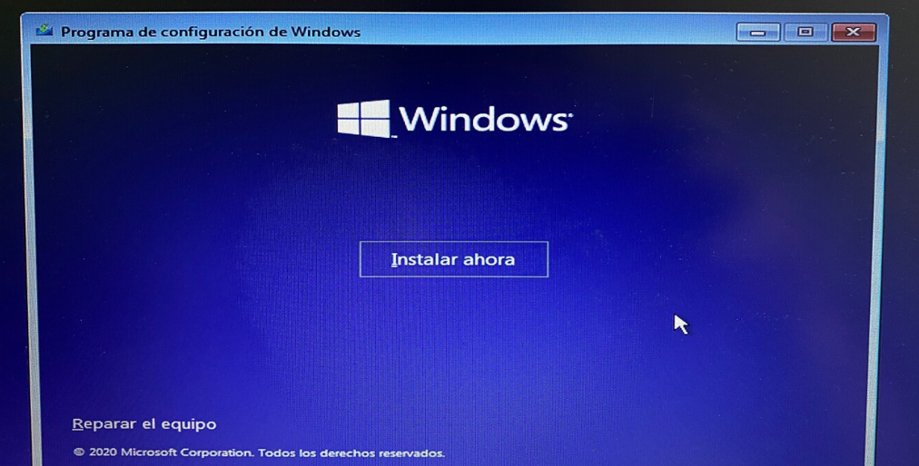 Install Windows from USB 1