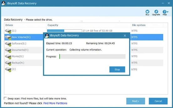Recover Deleted Excel Files on Windows Using iBoysoft Data Recovery for Windows Step 3